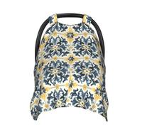 Fundas de asiento de coche para bebé con estampado Q retro, funda de lactancia transpirable, funda de lactancia, fundas para cochecito, toldo multiusos para asiento de coche, artículos esenciales para