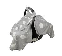 Fundas de asiento de coche para bebés y niños, toldo para asiento de coche para recién nacidos, a prueba de patadas pero antideslizante, muselina para verano, primavera, otoño, tira negra Polka;