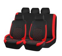Fundas de Asiento de Coche para BMW X6 X6M E71 E72 F16 F96 G06 30i 30d 40i 40d M50i X6M, Cubre Asientos Delanteros y Traseros Protección Respirable Accesorios Interior,A/Red-Full Set
