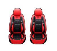 Fundas de Asiento de Coche para Fiat 500/500E/500C/500L/500X/500X Sport/New 500 Electric, Funda de Asiento Completamente Cerrada, Funda Protectora de Cuero Impermeable,Red