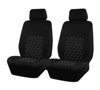 Fundas de Asiento de Coche para Mercedes Benz GLB 180 180d 200 200d 220d 250, Cubre Asientos Delanteros y Traseros Protección Respirable Accesorios Interior,A/Black-2 Front