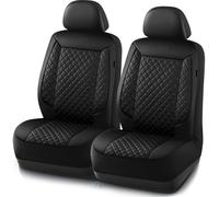 Fundas de asiento de coche Skechers con ribetes de imitaci n de lujo, impermeables, antideslizantes, para asientos delanteros, accesorios para co