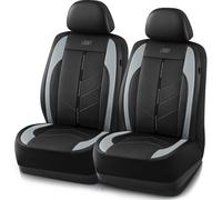 Fundas de asiento de coche Skechers de lujo de piel sint tica, impermeables, antideslizantes, para asientos delanteros, accesorios para coche, ai