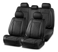 Fundas de asiento de coche Skechers MAX Cushioning con espuma viscoel stica y ribetes de cuero, impermeables, juego completo de protectores para