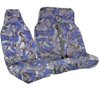 Fundas de asiento de furgoneta; camuflaje azul - Simple + doble