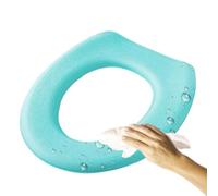 Fundas de asiento de inodoro, fundas para asiento de inodoro, fácil | Grueso de baño suave de peluche, cierre de gancho, lavable, antideslizante, ajuste univ