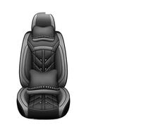 Fundas de Asiento Funda de asiento universal de cuero sintético para Ford para Mondeo MK4, cobertura total Fundas Asientos Coche(Black Gray 5 Seat M)