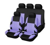 Fundas de Asiento Fundas para asientos de coche de ajuste universal para la mayoría de los coches Funda Asiento Coche(Purple full set)