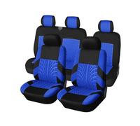 Fundas de Asiento Fundas Para Asientos De Coche Para Hyundai Fundas Para El Interior Del Coche Funda Asiento Coche(Blue-9PCS)