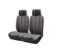 Fundas de Asiento Fundas Universales Para Asientos De Coche Con Rayas De Colores Para Ford Para Transit Funda Asiento Coche(C-2PC)