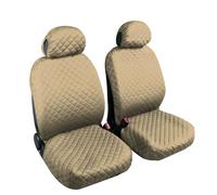 Fundas de asiento Lampa par de delanteras de algodón universal - Beige