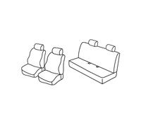 Fundas de asiento Lampa Superior Negro/Rojo para Fiat Panda