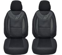 Fundas de Asiento para Coche compatibles con Opel Zafira B 2005 - 2014, para Conductor y copiloto, Color Negro