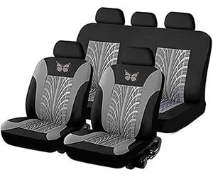 Fundas de Asiento para Coche Completo para Cadillac ATS 2013 2014 2015 2016, Tela Delanteros Traseros, Relieve 3D Compatible Airbag Lavable