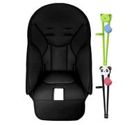 Fundas de asiento para niños - Fundas de cuero para sillas de comedor con marco de metal con respaldo alto, relleno o silla de comedor infantil, cojín de silla infantil para Peg Pe-rego, multifunción