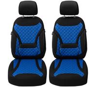 Fundas de asiento para Toyota Proace Verso Kasten 2 a partir de 2016 en negro/azul ZM6