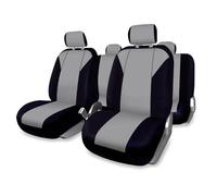 Fundas de asiento Plus Power juego completo para coche negra y gris