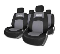 Fundas de asiento Sparco juego completo para coche negra y gris