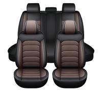 Fundas de Asiento Universales para Benz GLA-Class GLA200 Hecho de Piel Napa Funda Asiento Coche Delantera y Trasera con Airbag Protector 95% de Automóviles Berlina SUV Camioneta Furgoneta Marrón