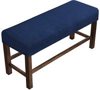 Fundas de banco de terciopelo y elastano para comedor, funda de banco de terciopelo grueso, suave, extraíble, lavable, protector de banco para sala de estar, cocina