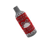 Fundas de botellas de vino de punto de Navidad para decoraciones de mesa navideñas con diseños clásicos de renos/árboles