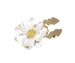 Fundas de botón de pétalos de flores perladas con clip para hombres y mujeres, uniforme, vestido, camisa, atuendo casual, decoración fácil de enganchar, talla única, como se describe, como se describe