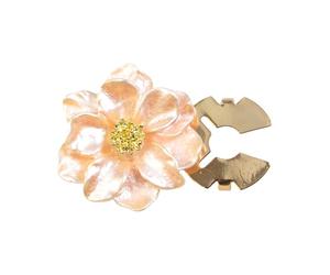 Fundas de botón de pétalos de flores perladas con clip para hombres y mujeres, uniforme, vestido, camisa, atuendo casual, decoración fácil de enganchar, talla única, como se describe, como se describe