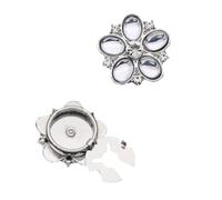 Fundas De Botones Con Mangas De Flores Y Diamantes De Imitación Para Camisa De Esmoquin Decorativas Fáciles De Usar Para Accesorios De Decoración Para Ocasiones Especiales