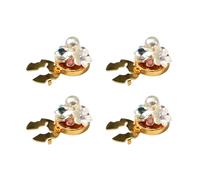 Fundas de botones para mujer, 4 piezas de diamantes de imitación, decoración de camisa, gemelos de decoración de disfraz, para damas, esposas, costureras, artistas, bodas, , abrigos, faldas,