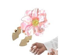 Fundas De Botones Para Mujer, Diseño De Flores, 1 Pieza, Gemelos Con Base Dorada, Joyería De Botones, Acabado De Perla Pulida, Para Blusas, Vestidos De Novia, Elaboración De Ropa