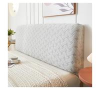 Fundas de cabecero Cama Elastano elástico Color sólido for Dormitorio y hogar, Funda Jacquard, Fundas con Todo Incluido para Cabecero(Light Gray,W220 x H50-60cm)