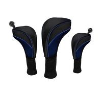 Fundas de cabeza de carrera de 3 unidades Driver Wood Head Club Cubiertas Equipment Pole Protection, cubierta para la cabeza Golf Putter