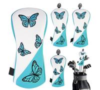 Fundas de Cabeza de Club de Golf para Madera | 4 Piezas con patrón de Bordado en Forma de,Fundas de Conductor, para Hombres, Novio, Abuelo, Amantes del Golf al Aire Libre y Regalo de Anniv