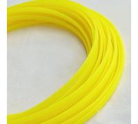 Fundas de Cable Pet expandibles de 10 m - Protector de Cables Flat y Ajustado con Trenzado Tipo Piel de Serpiente(Yellow,12mm)