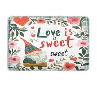 Fundas de cambiador reutilizables extragrandes, suaves y absorbentes, lavables a máquina, para niños, adultos, mascotas, 132 x 86 cm, diseño floral de hojas de gnomo Love is Sweet