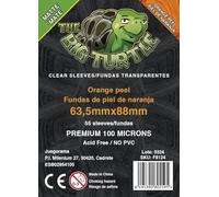 Fundas de cartas Juegorama The Big Turtle Piel de Naranja Color Mate (63,5x88 mm) - 55 Fundas Premium de 100 Micras | Antiadherentes