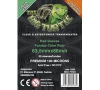 Fundas de cartas Juegorama The Big Turtle Piel de Naranja Color Verde (63,5x88 mm) - 55 Fundas Premium de 100 Micras | Antiadherentes