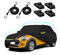 Fundas de Coche para Mini Cooper/Cooper S/Hardtop/Convertible 2002-2025, 210T, Impermeable, para Todo Tipo de Clima, Cubierta Completa para Exteriores, Forro de algodón a Medida, Cubierta Resistente