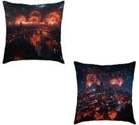 Fundas de Cojín 45x45cm Juego de 2 CelebracióN Decorativos Cojines Sofa Color Impermeable Decorativos Cuadrado Funda Almohada Terciopelo Cojines Exterior para Sofá Cama Coche Decoración Hogar 3-865E6