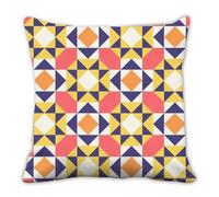 Fundas de cojín coloridas geométricas de terciopelo de cristal a cuadros, color rojo y azul, fundas de almohada para sala de estar, 50 x 50 cm, fundas de almohada para sala de estar, regalos de mujer