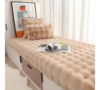 Fundas de cojín de piel sintética de conejo de una sola cara con cremallera, fundas de almohada para sofá, sala de estar, sofá, dormitorio, oficina, ventana de bahía, sin relleno de almohada, 30 x 50