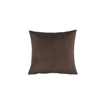 Fundas de cojín Funda de cojín Terciopelo Color sólido, Funda Almohada Decorativa Caramelo for sofá, Coche y hogar(Deep Coffee,45x45cm)