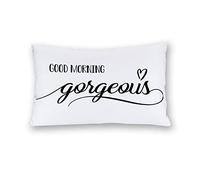 Fundas De Cojín Good Morning Gorgeous Fundas De Almohada Lavable Funda Cojin Moderna Almohada Caso para Habitación Dormitorio Sofa 40x60cm