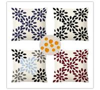 Fundas de Cojín Impermeables de 60x60cm Verano Exteriores Lino Funda de Cojín Patrón geométrico Decoración del Hogar Juego de 4 para Jardín Banco Cama Oficina Terraza Sofá Silla cafetería