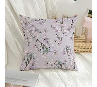 Fundas De Cojín Motivo De De Cerezo En Gráfico, Ciruela, Acuarela, Mano, Naturaleza, Texturas, Verano Elegantes Almohada Caso Moderna Funda Cojines para 45X45CM