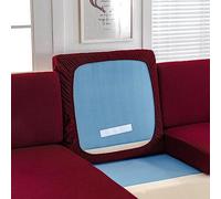Fundas de Cojín para Sofá Funda de Asiento de Sofá Impermeable Funda de Cojín de Asiento de Sofá Ajustable Antiarañazos Funda de Cojín de Sofá Extensible con Fondo Elástico,Red-1-seater（50-63cm)