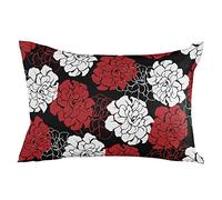 Fundas De Cojín Peony Flower Pattern Almohada Caso Decorativo Throw Pillow Case Lavable Fundas De Almohada para Sillas Dormitorio Salón 40X60CM