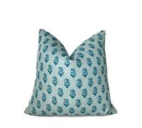 Fundas De Cojín Peter Dunham Rajmata Tonal In Teal Blue Accent Throw Pillow Case Elegantes Almohada Caso Moderna Fundas De Almohada para Salón Sofa Dormitorio 45X45CM