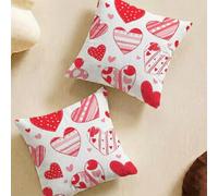 Fundas de Cojines 40x40 cm Juego de 2 Cuadrado Suave Funda Cojin, Amar Fundas Cojines Sofa Decorativas con Cremallera Oculta, Rosa Funda Cojin para Salón Sofá Dormitorio Cama L-L130