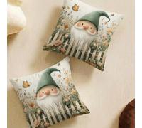 Fundas de Cojines 65x65 cm Juego de 2 Cuadrado Suave Funda Cojin, Primavera Fundas Cojines Sofa Decorativas con Cremallera Oculta, CercaFunda Cojin para Salón Sofá Dormitorio Cama L-L733